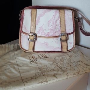 Alviero Martini RARE white leather handbag